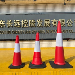 Cône de signalisation routière Shunlu A042 en PVC, rouge et noir, réfléchissant prismatique haute intensité, 6 kg, 1000 mm, sans alimentation électrique, pour la sécurité routière - Product Image 6