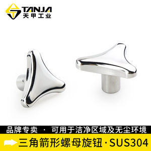 Bouton en acier inoxydable T116 T118, forme de flèche triangulaire polie miroir pour pièces mécaniques - Product Image 2