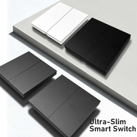 Tuya Smart Interrupteur Smart Life APP Zigbee Wifi Switch 1 2 3 Gang PC Panel Center Screen Alexa Smart Light Switches.