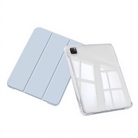 Casing iPad Pro 2025 11-Inci Generasi ke-10 109-Inci Air 6/7 Desain Lipat Tiga Tempat Pensil Tahan Banting Model 7 Buatan Cina
