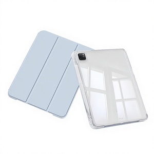 Funda para <span class=keywords><strong>iPad</strong></span> Pro 2025 de 11 Pulgadas, 10.ª Generación, 109 Pulgadas Air 6/7, Diseño Triple Plegable, Soporte para Lápiz, Resistente a Caídas, Modelo 7, Hecho en China - Product Image 1