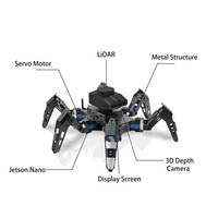 Tscinbuny ROS SLAM Robot Biónico Hexápodo Educativo Jetson Nano con LiDAR para Mapeo y Visión 3D, Plataforma de Seis Patas Lista para Usar