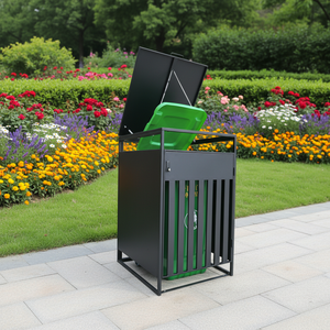 Hot Sale Galvanized Steel <strong>Garden</strong> <strong>Bin</strong> Store Dustbin Garbage Shed <strong>Bin</strong> Box <strong>Storage</strong> Shed Outdoor Dustin Box - Product Image 1