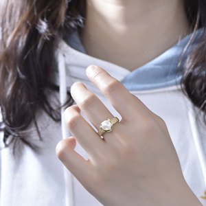 เครื่องประดับไข่มุกแท้ Kirin แหวนมุกดีไซน์สวย แหวนทองประดับเพชร แหวนชุบทอง 14K และ 18K แหวน<span class=keywords><strong>พลอย</strong></span>สำหรับผู้หญิง - Product Image 3