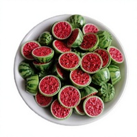 Harsen handgemaakte artistieke watermeloen fruitfiguur 16MM 3D mini ornamenten DIY feeëntuin voedseldecoratie accessoires