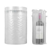 Film protecteur gonflable en plastique pour bouteilles de vin, anti-humidité, en PE+PA, vente en gros du fabricant