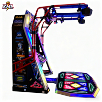 Machine de danse d'arcade commerciale à monnayeur - Jeu interactif multijoueur, construction en métal et plastique, prise en charge de l'anglais