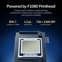 Nouvelle imprimante DTF InkSonic H13 F1080 A3 avec four, imprimante DTF à transfert thermique sur film PET, machine d'impression de t-shirts de 14 pouces