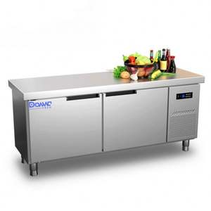 Plan de travail personnalisé avec réfrigérateur/refroidisseur intégré : Équipement de bar à salades refroidi par air pour cuisines commerciales. - Product Image 5