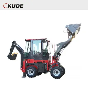 China 4x4 Wheel Drive 400kg-2.5ton mini loader backhoe loader for sell with Snow shovel tractopelle