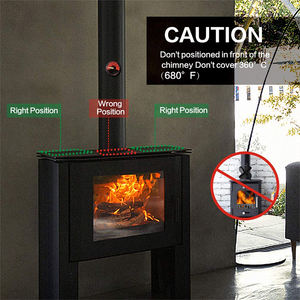 Camino A Legna Motore Twin 8 Lame di Scarico Ecofan di Calore Alimentato Stufa Top Fan Casa di Altri Riscaldatori - Product Image 6