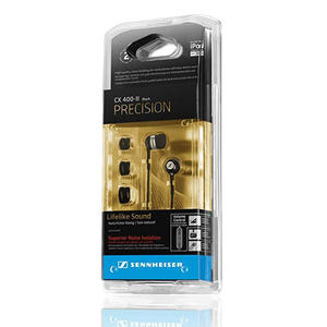 <span class=keywords><strong>S</strong></span> Ennheiser CX 400-II Teléfonos de precisión Interfaz de 3,5mm Negro con sonido estéreo controlado por bajos - Product Image 1