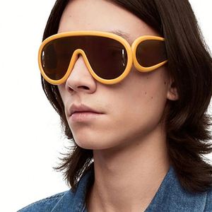 Lunettes de soleil vintage à logo personnalisé, monture argentée, verres uniques, protection UV400, style Y2K, surdimensionnées, pour hommes et femmes - Product Image 5