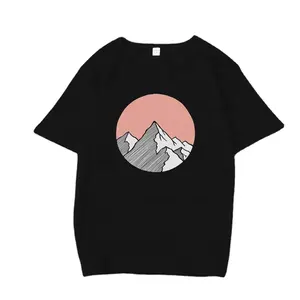Cộng Với Kích Thước Của Phụ Nữ Tops T Áo Sơ Mi Sáng Tạo Màu Hồng Leo Núi Phụ Nữ T-Shirt Đồ Họa Vui In Harajuku T Áo Sơ Mi Mùa Hè Màu Đen Tops