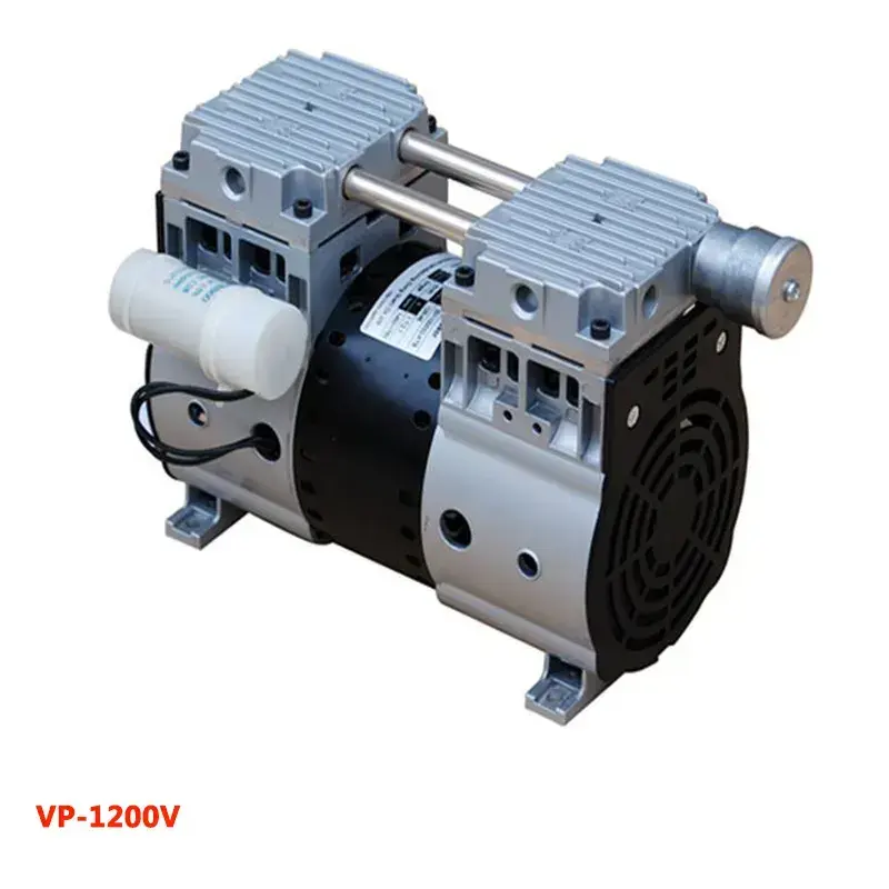 Silent oil-free vacuum pump With filter and silencer food packaging Oil less air pump VP-1200V laboratory Suction Vacuum Pump