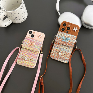 Bướm Hoa Crossbody Chủ Thẻ Ví Điện Thoại Di Động Trường Hợp Đối Với <span class=keywords><strong>iPhone</strong></span> 16 15 Pro Max 14 Cộng Với 13 12 11 XR XS Max <span class=keywords><strong>7</strong></span> 8 - Product Image 3