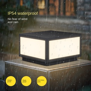 Farolas para exteriores-Aluminio impermeable IP65 Farolas LED modernas regulables de 15W-Iluminación de paisaje para un jardín o patio vallado - Product Image 2