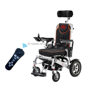 Silla de Ruedas Inteligente Plegable de Aluminio, Personalizable, con Soporte OEM, Cuatro Ruedas, Capacidad de 120 kg, para Personas Mayores y con Discapacidad, SL-LYD005 Elect - Product Image 1