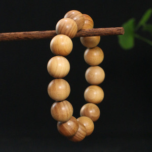Bracelet en bois de santal ancien 15 mm, simple brin, unisexe, parfum naturel, cadeau pour les aînés, les dirigeants, la fête des pères - Product Image 4