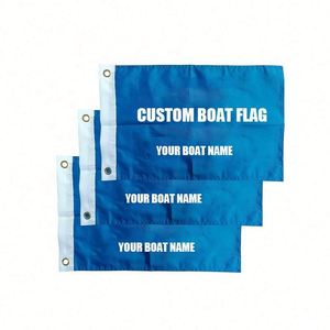 Bandera de Barco Promocional de Alta Calidad, Doble Cara, de Poliéster Resistente para Uso en Exteriores, con Diseño Personalizado - Product Image 1
