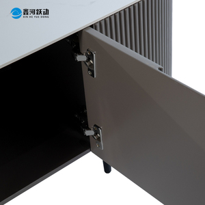 Soporte <span class=keywords><strong>de</strong></span> tv moderno para sala <span class=keywords><strong>de</strong></span> estar, mesa <span class=keywords><strong>de</strong></span> tv con trípode <span class=keywords><strong>de</strong></span> acero al carbono - Product Image 5