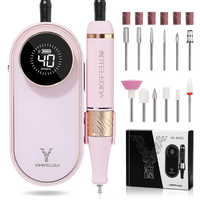 Perceuse à ongles électrique 40000 tr/min, machine de manucure professionnelle avec moteur sans balais, ensemble de ponçage pour ongles, équipement de polissage pour salon de manucure