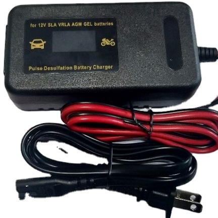 Neues Auto 12V 4a Autobatterie ladegerät mit 12V Batterie entschwefelung funktion LCD-Display Impuls batterie ladegerät