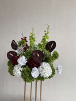 Boule de roses artificielles en soie en gros pour centres de table de mariage et décorations de remise de diplôme - Style moderne et écologique