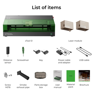 Kit de Láser IR XTool S1 + 1064nm: Grabador y Cortador Láser de Diodo Encapsulado - Product Image 2
