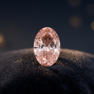 Diamant synthétique de laboratoire rose intense fantaisie, taille ovale 1 carat, clarté VVS2, très bonne taille, certifié IGI, Zhuomei, vente en gros - Product Image 3