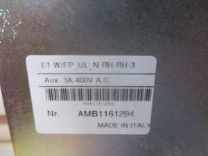 Interruptor Automático de la Serie Tmax 1SDA061761R1 E1 W/FP__N 3 400VAC 3A para PLC - Product Image 2
