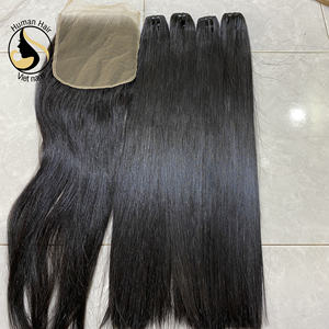 Mechones rectos de un solo donador, extensiones de cabello natural vietnamita con encaje transparente y doble estiramiento - Product Image 4