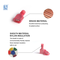 Gaopeng T-Tap Wire Connectors 22-18 AWG Red Color Quick Splice Wire Connector Male Quick Disconnect Terminal