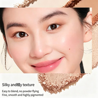 Palette de maquillage multicolore polyvalente, fini mat doux, contrôle du sébum, longue tenue, avec illuminateur et blush, fabricant sur mesure