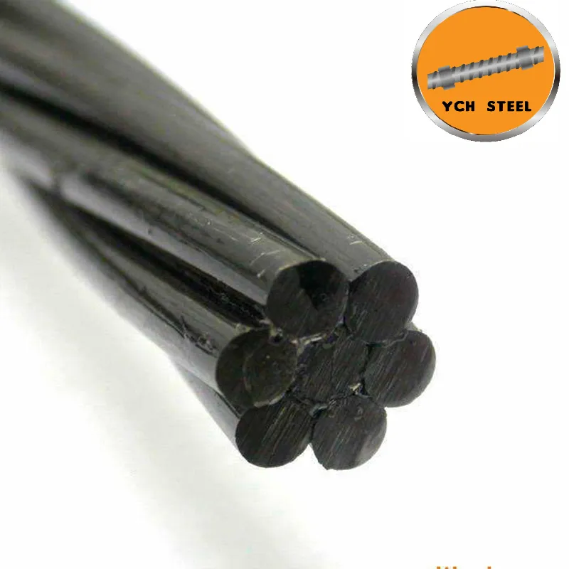 15.24mm PC strand ASTM A 416 GR 270 prestressed concrete steel strand FACTORY PRICE