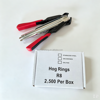 Pince d'installation pour cage animale et clous de type C, pince pour cage animale R8, clou pour cage, accessoires pour cages de poulets, porcs, oiseaux et animaux de compagnie