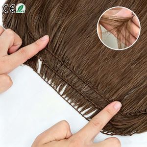 ผมต่อแบบเส้นขนนกเนื้อนุ่ม สีอ่อน ย้อมได้ ผมแท้บราซิล แบบเส้นขนนก - Product Image 1