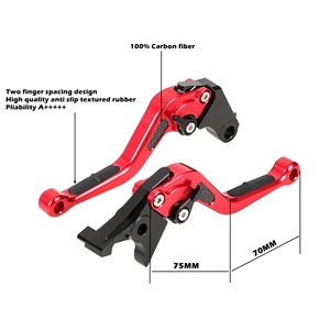 Levier de frein et d'embrayage réglable en alliage d'aluminium CNC ONE.K.S pour moto <span class=keywords><strong>CBR650F</strong></span>/A <span class=keywords><strong>CBR650R</strong></span> CB650F/R - Product Image 2