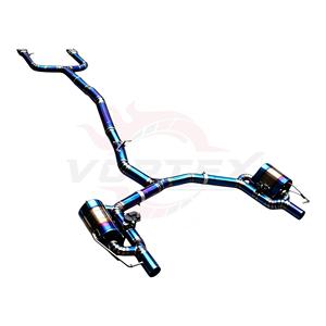 ระบบท่อไอเสียแบบ Catback วาล์ว Vortex Blue Burnt Titanium สำหรับ Mercedes-AMG C43 C400 W205 3.0T V6 ปี 2016-2023 ชุดแต่งท่อ - Product Image 2