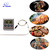 Termometer Daging Digital Single Probe SW Top Seller dengan Layar LCD Plastik -25~250 Derajat Celcius untuk Dapur, BBQ, dan Penggunaan Rumah Tangga