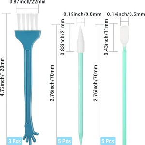 Bouchons anti-poussière pour ports iPhone 15, 16, 17 – Kit de nettoyage de téléphone en métal avec brosses et cotons-tiges - Product Image 3