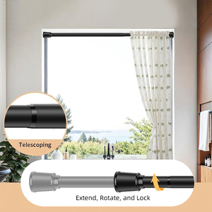 Barra telescópica para cortinas YIJIALE de 32 mm de diámetro, sin perforación, para dormitorio, sala de estar, balcón, <span class=keywords><strong>terraza</strong></span> - Product Image 4