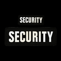 Parche Reflectante de Seguridad Táctica para Chaleco, con Adhesivo de Gancho y Bucle, Bordado y Transferencia Térmica