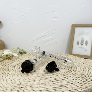 Tube à essai en plastique pour animaux de compagnie avec bouchon à vis Bouteilles en plastique - Product Image 2