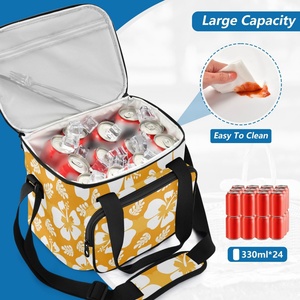 Aloha Hawaiian Style Portable Leak Proof Full Print Custom Insulated Tote Cooler Bag Thermal Lunch Bag for Adult Kids - Product Image 5