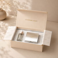 Boîte rigide magnétique de luxe personnalisée avec insert en EVA pour poudre libre et palette de surligneur