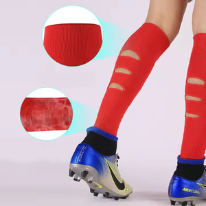 Manicotti a compressione per polpacci da calcio con foro, calze sportive riscaldanti per gambe, <span class=keywords><strong>leggings</strong></span> da <span class=keywords><strong>uomo</strong></span> per adulti - Product Image 6