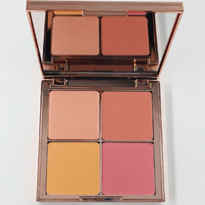 Colorete impermeable elegante para mujer, paleta de rubor facial de larga duración, 4 colores - Product Image 2