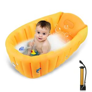 Baignoire gonflable pour bébé, pliable, portable, avec dossier, pour nouveau-né et tout-petit - Product Image 1