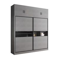 Armoire moderne sur mesure avec portes coulissantes et coiffeuse intégrée pour projets d'aménagement intérieur